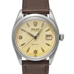 USED ROLEX OYSTER DATE 6294 IVORY CASE SIZE 34MM X 34MM MEN'S WATCH #6212