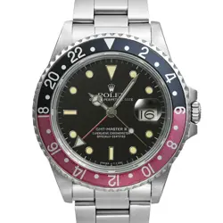 USED ROLEX GMT-MASTER 2 16760 BLACK CASE SIZE 40MM X 40MM MEN'S WATCH #6102