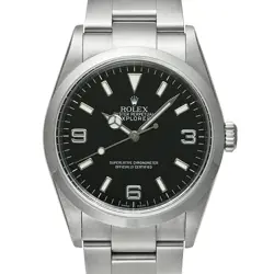 USED ROLEX EXPLORER 1 114270 BLACK CASE SIZE 36MM X 36MM MEN'S WATCH #65382