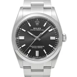 USED ROLEX OYSTER PERPETUAL 126000 BLACK MEN'S WATCH #61132