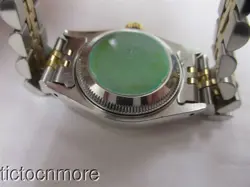 VINTAGE ROLEX LADY DATEJUST WATCH 69000A BLACK DIAL DIAMOND NUMERALS NO RESERVE!