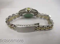 VINTAGE ROLEX LADY DATEJUST WATCH 69000A BLACK DIAL DIAMOND NUMERALS NO RESERVE!