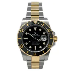 ROLEX SUBMARINER 40MM BLACK DIAL 116613 YG