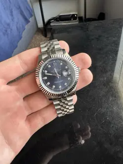 ROLEX OYSTER PERPETUAL DATEJUST BLUE DIAL - MENS WATCH