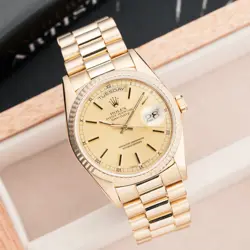 🔥 1990 Rolex Day-Date Ref. 18238 with Box & Service