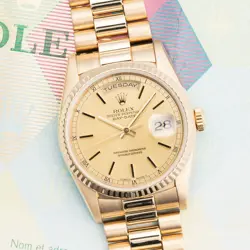 🔥 1990 Rolex Day-Date Ref. 18238 with Box & Service