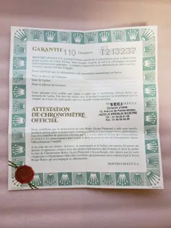 GUARANTEE CERTIFICATE