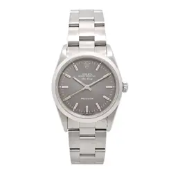 ROLEX 14000 AIR KING GREY DIAL OVERHAULED AUTOMATIC STAINLESS STEEL MENS