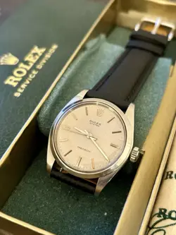 VINTAGE ROLEX OYSTER PRECISION 6426 34MM SILVER LINEN DIAL 1971 RARE