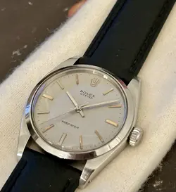 Vintage Rolex Oyster Precision 6426 34mm Silver Linen Dial 1971 Rare