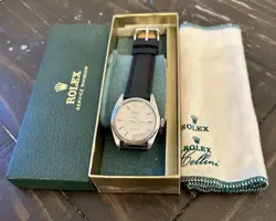 Vintage Rolex Oyster Precision 6426 34mm Silver Linen Dial 1971 Rare