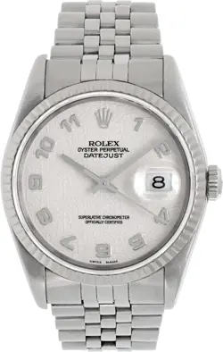 ROLEX DATEJUST STAINLESS STEEL WHITE DIAL