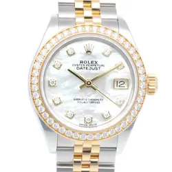 ROLEX DATEJUST WATCHES 279383RBR STAINLESS STEEL K18 YELLOW GOLD USED