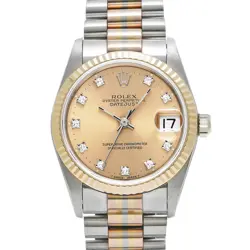 ROLEX DATEJUST TRIDOR 68279GBIC CHAMPAGNE/DIAMOND WATCH 670647