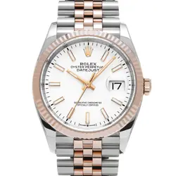 ROLEX DATEJUST 36 126231 WHITE WATCH 669786