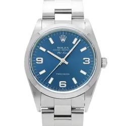ROLEX AIR-KING 14000M BLUE WATCH 672349