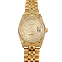 ROLEX 16018 DATEJUST 36 CHEVROLET ANNIVERSARY DIAMOND DIAL 36MM 1986