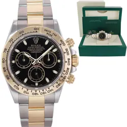 2022 MINT Rolex Daytona Cosmograph 116503 Black Two Tone Yellow Gold Watch Box