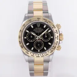 2022 MINT Rolex Daytona Cosmograph 116503 Black Two Tone Yellow Gold Watch Box