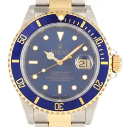 AUTHENTIC ROLEX SUBMARINER DATE 16613. SSXYG AUTOMATIC #T  #230-000-034-7739