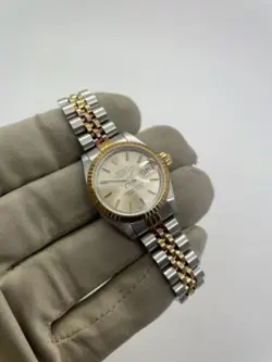 1988 ROLEX DATEJUST LADIES 26MM AUTOMATIC STEEL GOLD WATCH 69173 B P PAPERS