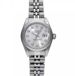 ROLEX DATEJUST 69174G SILVER/DIAMOND WATCH 669985