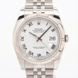 ROLEX DATEJUST 116234 SS×WG SS AT SILVER-FACE 2 EXTRA LINKS