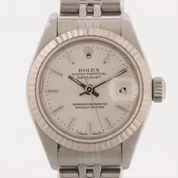 ROLEX DATEJUST 69174 SS×WG SS AT SILVER-FACE 2 EXTRA LINKS