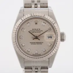 ROLEX DATEJUST 69174G SS×WG SS AT SILVER-FACE 2 EXTRA LINKS