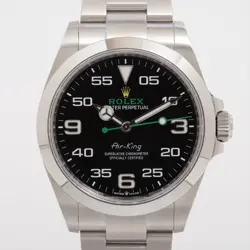ROLEX AIR-KING 126900 SS SS AT BLACK DIAL