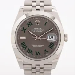 ROLEX DATEJUST 126300 SS SS AT SLATE DIAL JUBILEE BRACELET