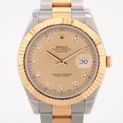 ROLEX DATEJUST 116333G SS×YG SS×YG AT CHAMPAGNE-FACE