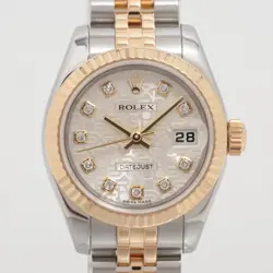 ROLEX DATEJUST 179173G SS×YG SS×YG AT SILVER-HLICON-FACE