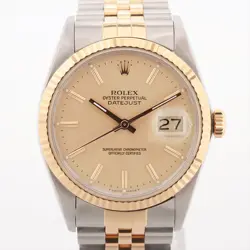 ROLEX DATEJUST 16013 SS×YG SS×YG AT CHAMPAGNE-FACE 1 EXTRA LINK
