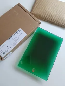 100% GENUINE ROLEX OEM LARGE GREEN DEALER WATCH PLINTH ORIGINAL PACKAGING