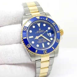 ROLEX 116613LB SUBMARINER 18K/SS FLAT BLUE DIAL
