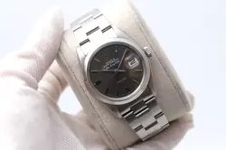 ROLEX  OYSTER AIR-KING DATE 5700 GREY DIAL 34MM STAINLESS STEEL  MEN'S WATCH