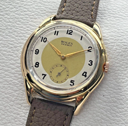 1920´S VINTAGE ROLEX 18K GOLD FILLED MENS WATCH WINDUP SERVICED