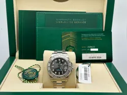 Rolex Yacht Master 268622 Rhodium Dial 37mm Platinum Stainless Steel Box Paper