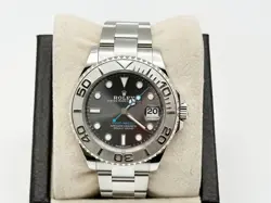 Rolex Yacht Master 268622 Rhodium Dial 37mm Platinum Stainless Steel Box Paper