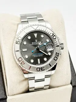 Rolex Yacht Master 268622 Rhodium Dial 37mm Platinum Stainless Steel Box Paper