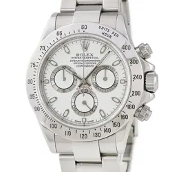 ROLEX COSMOGRAPH DAYTONA 116520 OH DONE K WHITE AUTOMATIC MENS WATCH USED HOUB-0