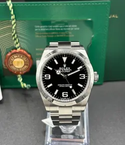 ROLEX EXPLORER 224270 STAINLESS STEEL BLACK DIAL OYSTER BRACELET WITH PAPERS