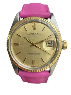 ROLEX DATEJUST 1601  18K AND STAINLESS STEEL LINEN DIAL 1969