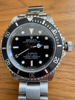 MINT ROLEX SEA-DWELLER 16600 STAINLESS STEEL BLACK DIAL 40MM WATCH