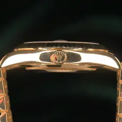 Rolex Day-Date Champagne Roman Fluted Bezel Yellow Gold MINT FULL SET 218238