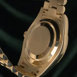 Rolex Day-Date Champagne Roman Fluted Bezel Yellow Gold MINT FULL SET 218238