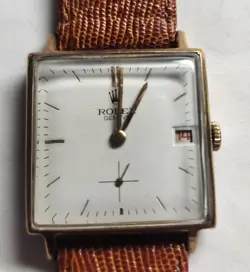 ROLEX 1950S MEN'S MECHANICAL WRISTWATCH SS & GOLD FILLED ROULETTE DATE