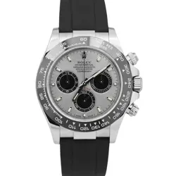 MINT 2021 PAPERS ROLEX DAYTONA SILVER GHOST 18K GOLD PAPERS 40MM 116519 LN BOX