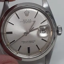 ROLEX DATEJUST 36 MM STEEL AUTOMATIC HEAD ONLY WATCH 1600 CIRCA 1967